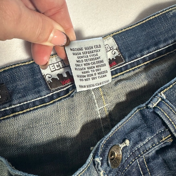 Y2K Ecko Unltd Graphic Track Jacket & Baggy Jeans Set Mens 34 Streetwear Hip Hop - Picture 11 of 15